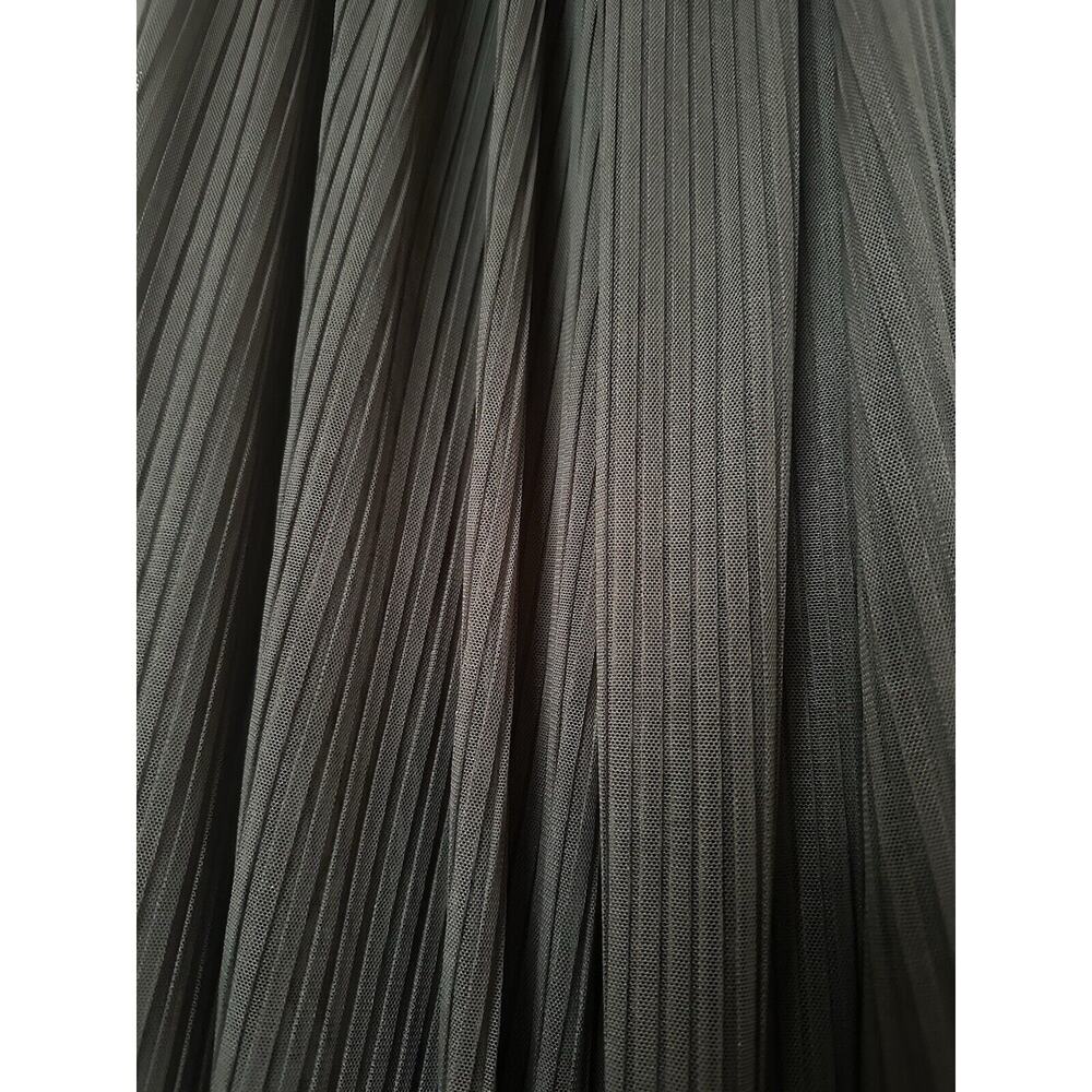 Calvin Klein Strapless Dress Size 10 Black Stretch Chiffon Evening Gown Formal - Picture 8 of 10